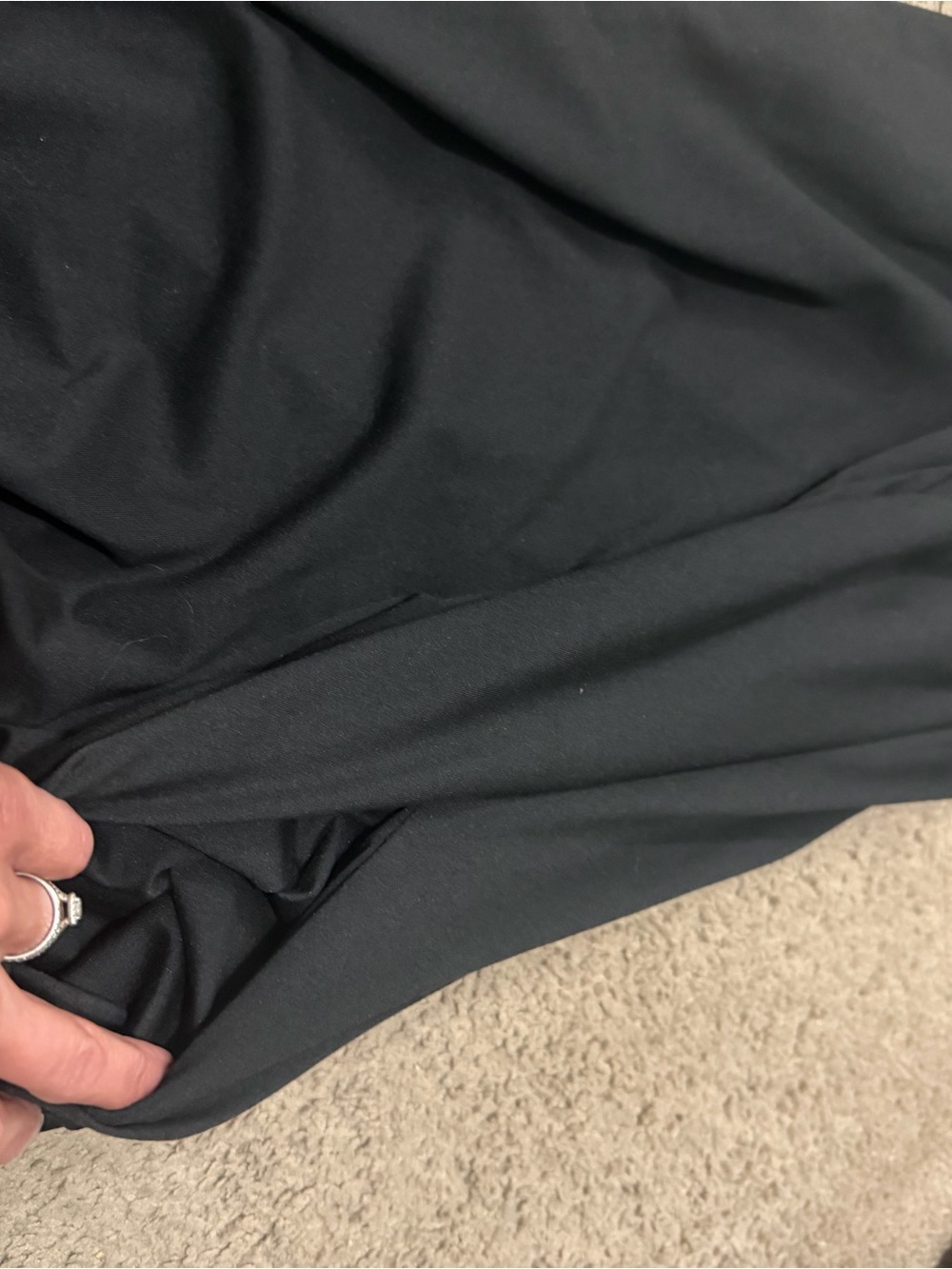 SHEIN Black Satin-Look A-Line Spaghetti Strap romper - Picture 2 of 3